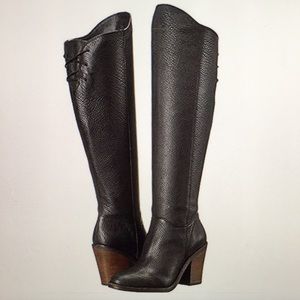 NEW Lucky Brand Black Pembe Knee High Boots